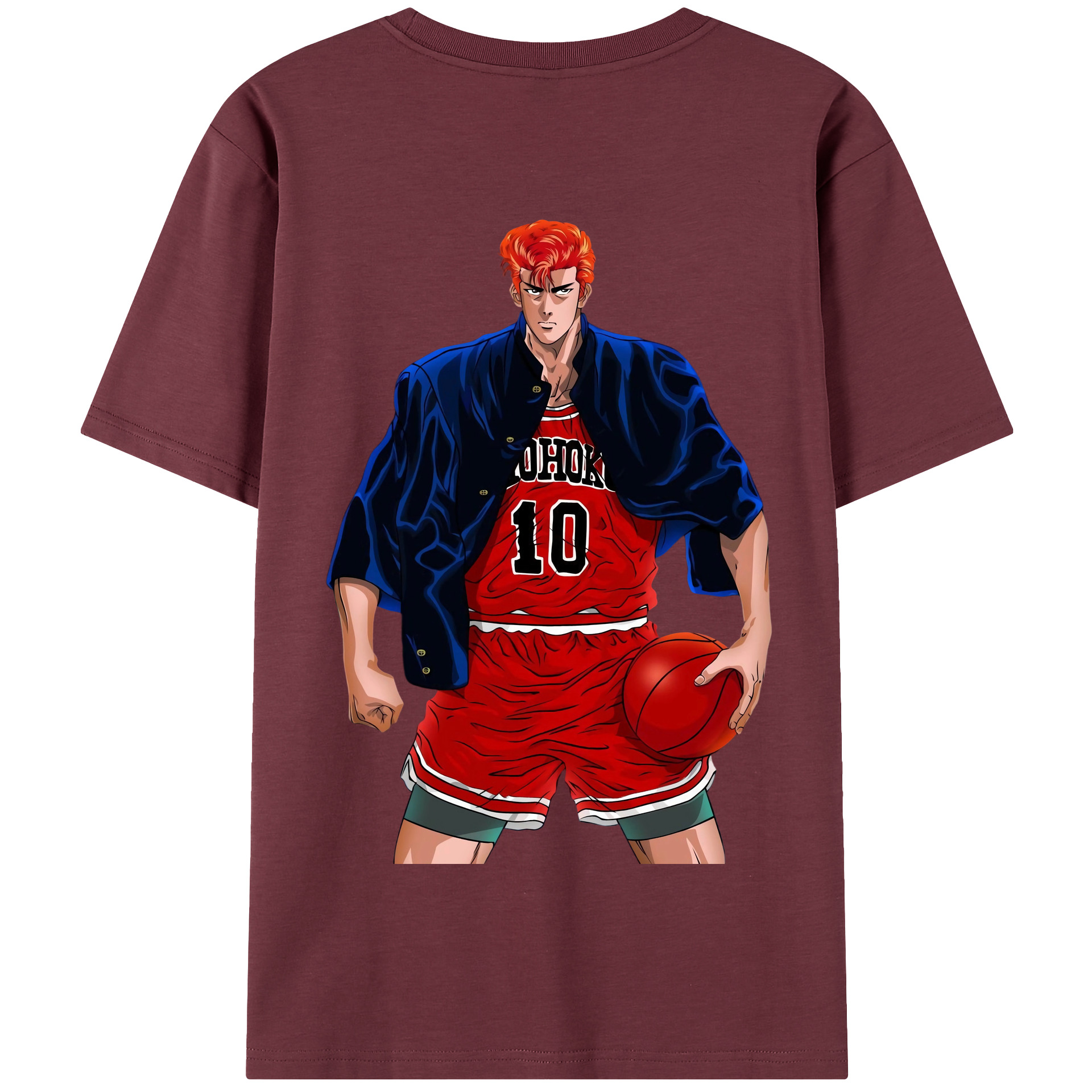 SLAM DUNK／スラムダンク 綿100％半袖Tシャツ（背面プリント）
